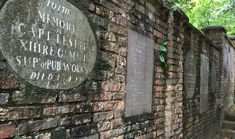 Remnants of the war at Fort Canning Hill