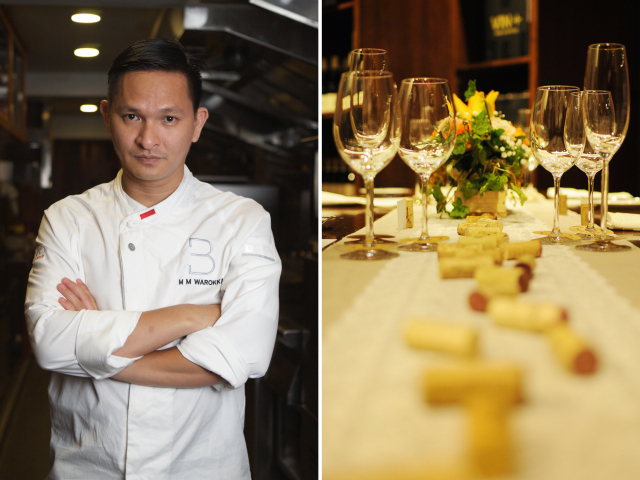 Don't miss the wine dinner with chef Mandif Warokka