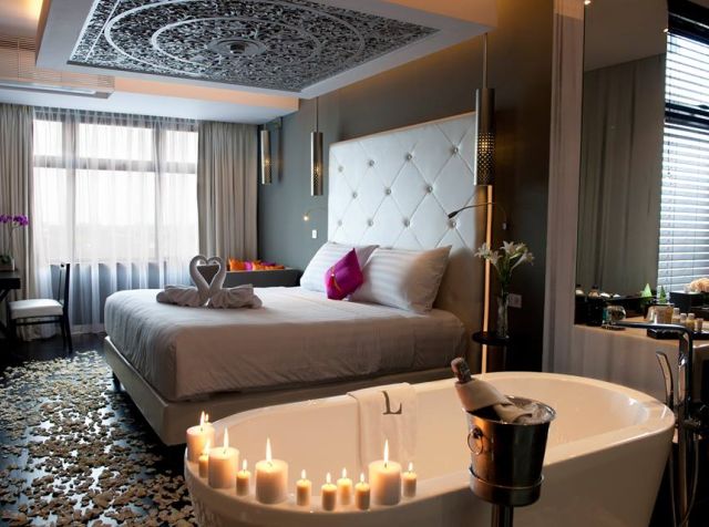 L Hotel Seminyak's gorgeous, plush suites fully decked out for a night of romance