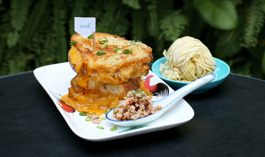 Bak chor mee grilled cheese from Loof
