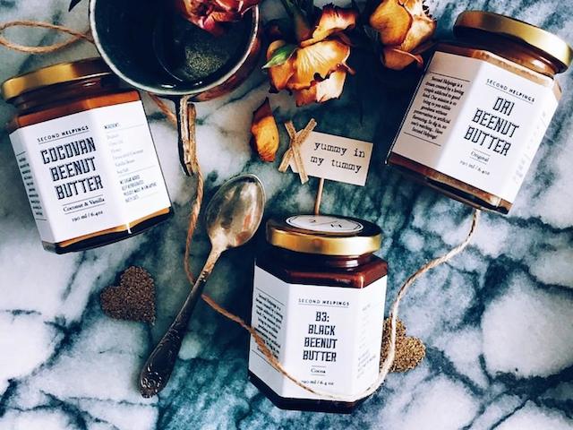 Homemade peanut butter by Second Helpings