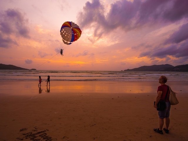 Phuket's beaches offer stunning sunsets. (Credit: PETER CARTLEDGE)
