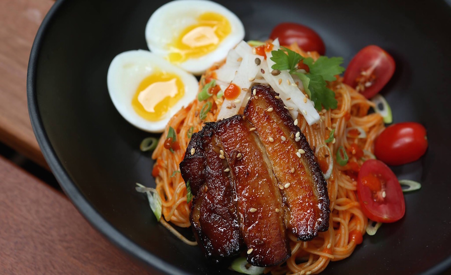 Pork belly bibim guksu chow fun (Photo credit: Chow Fun Bar & Restaurant via Facebook)