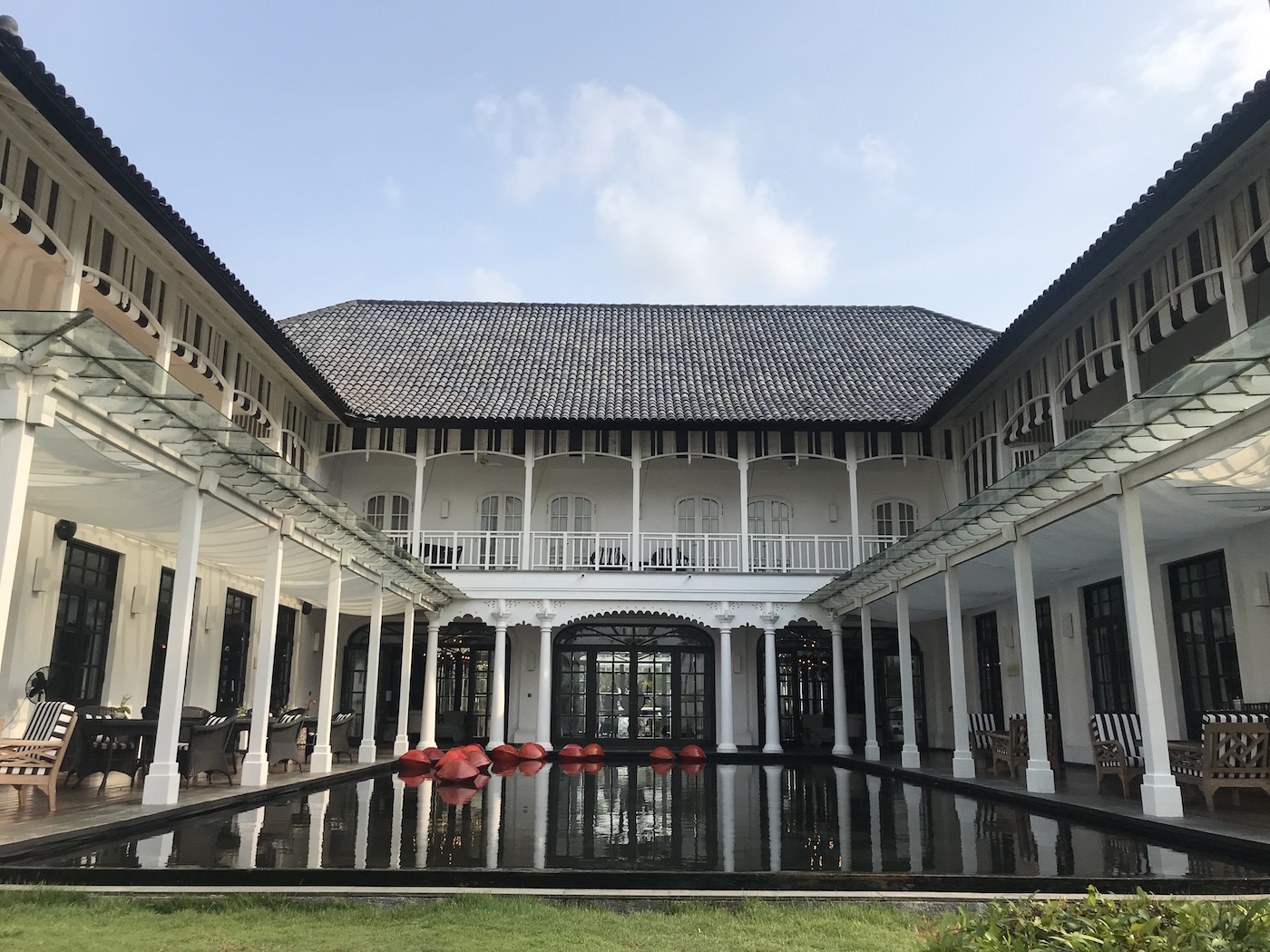 Best Bintan resorts: black and white colonial style at The Sanchaya