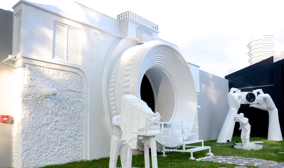 Museums in Singapore: This massive camera-shaped building showcases over a thousand vintage cameras