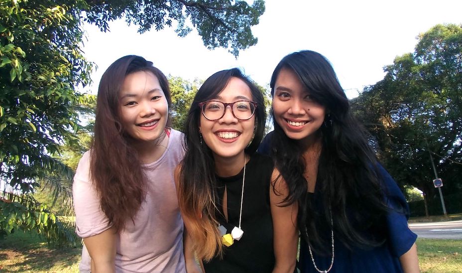 Sonder Social's founders, from left: Sing-Suen Soon, Azi Fuad and Syafiqah Omar.