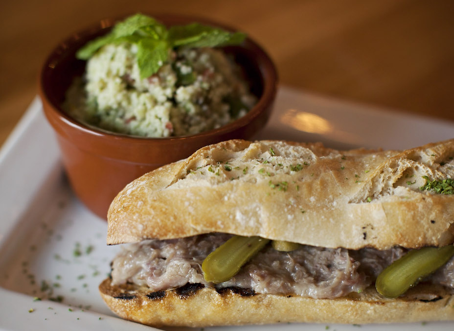 Could this be the best sandwich in the city? 13% Gastro Wine's rillette sandwiches come in at $8.