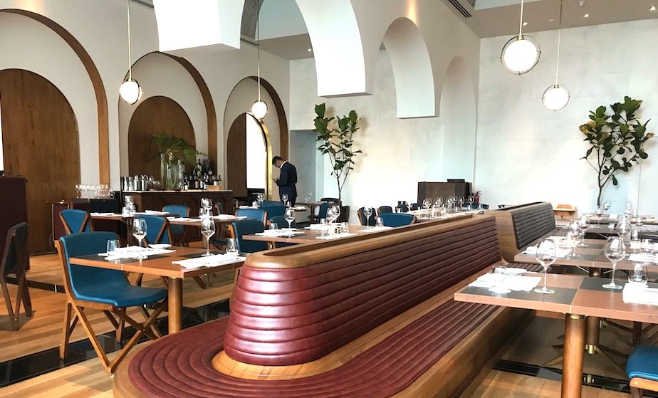Origin Grill and Bar's interior is art deco inspired, and recreates the look of railway arches