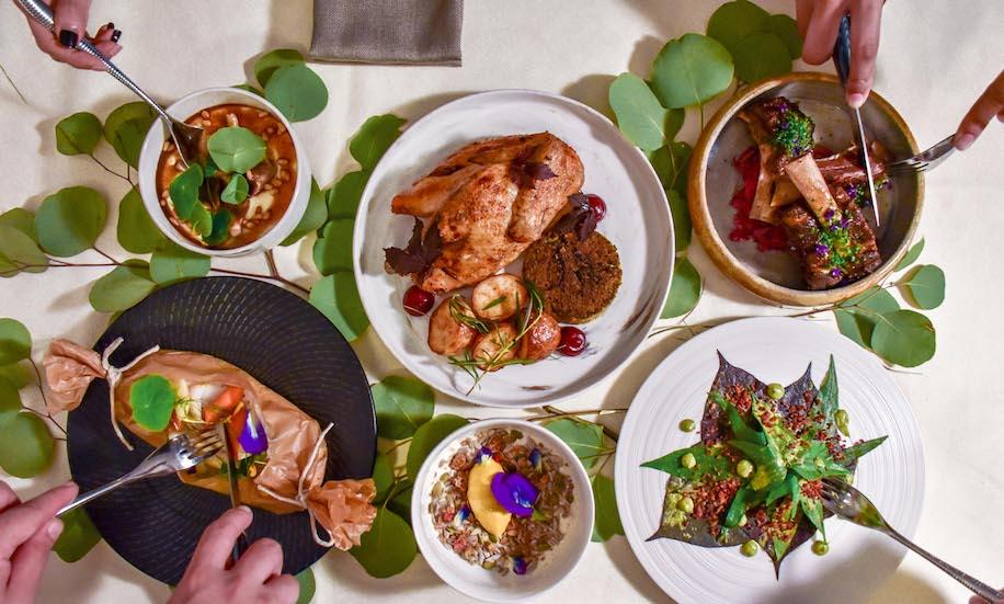 A new, heartier menu at The Summerhouse including roast poulet, smoked potato puree and sweet potato leaves from the garden.