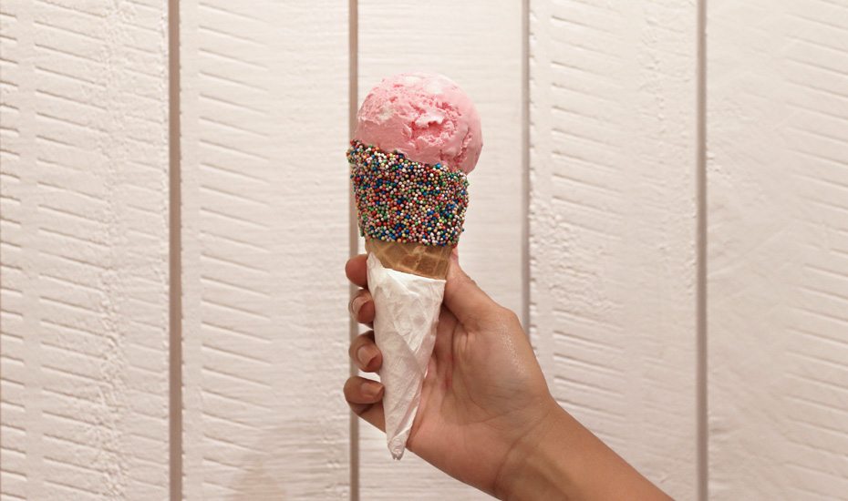 The Daily Scoop's rose ice cream