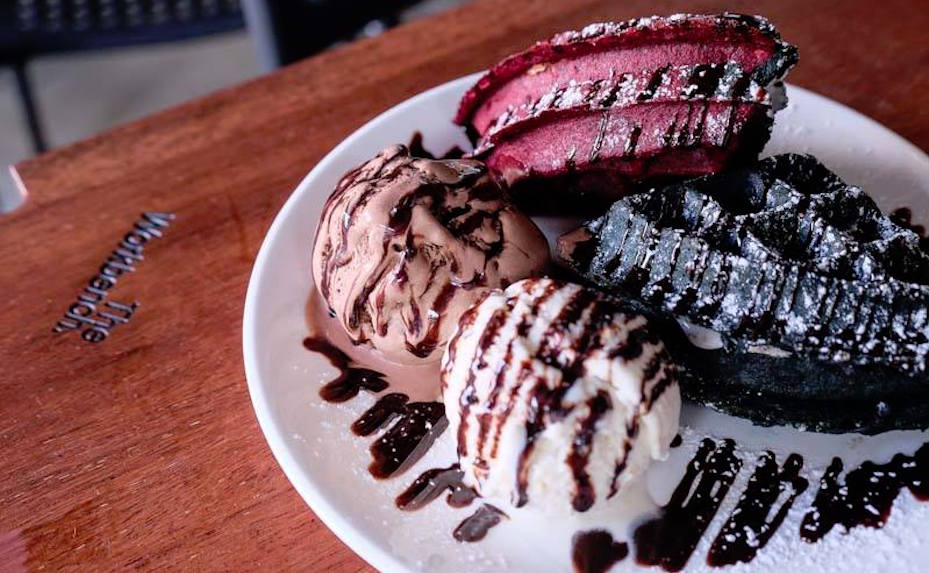 The Workbench Bistro waffles