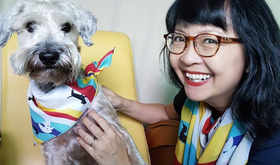 These Binary Style scarves totally make us want to twin with our dogs