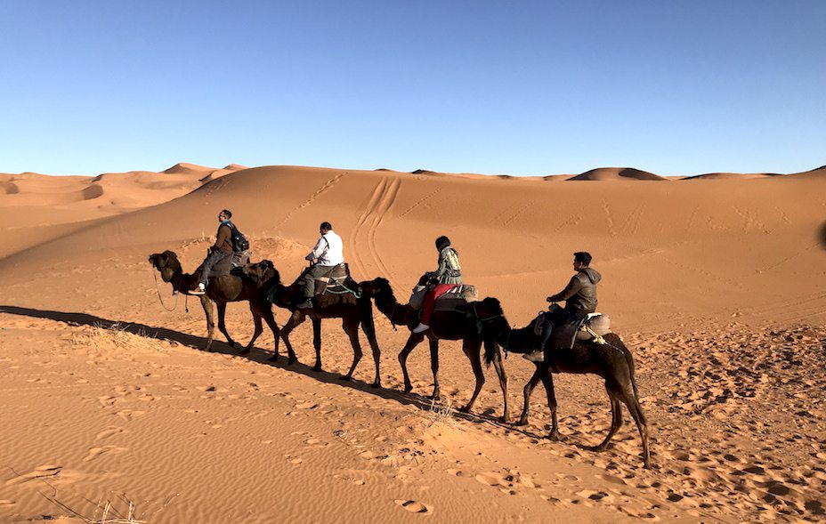 The Sahara desert in Morocco