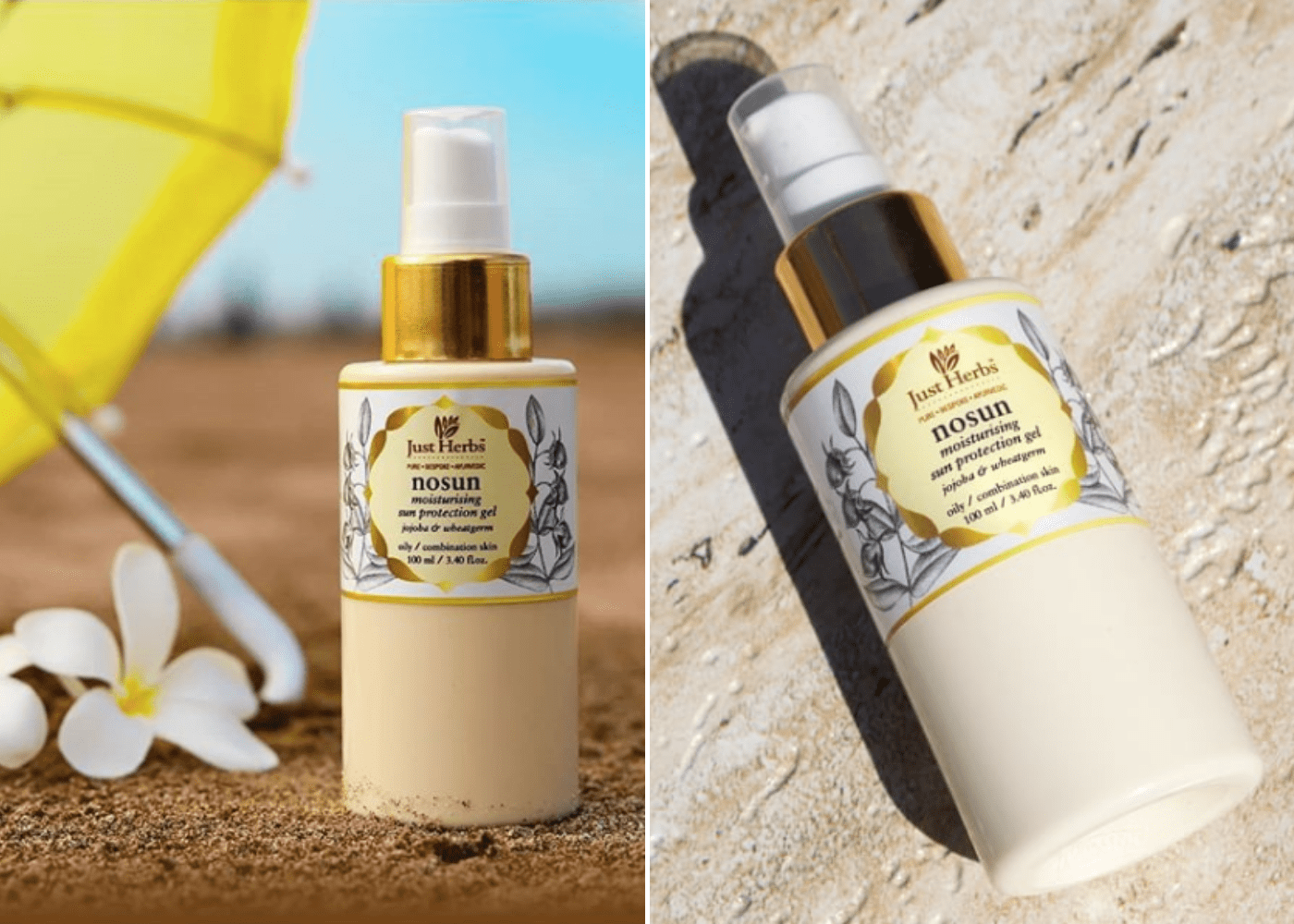Just Herbs No Sun Jojoba-Wheatgerm Moisturising Sun Protection Gel | Best sunscreens