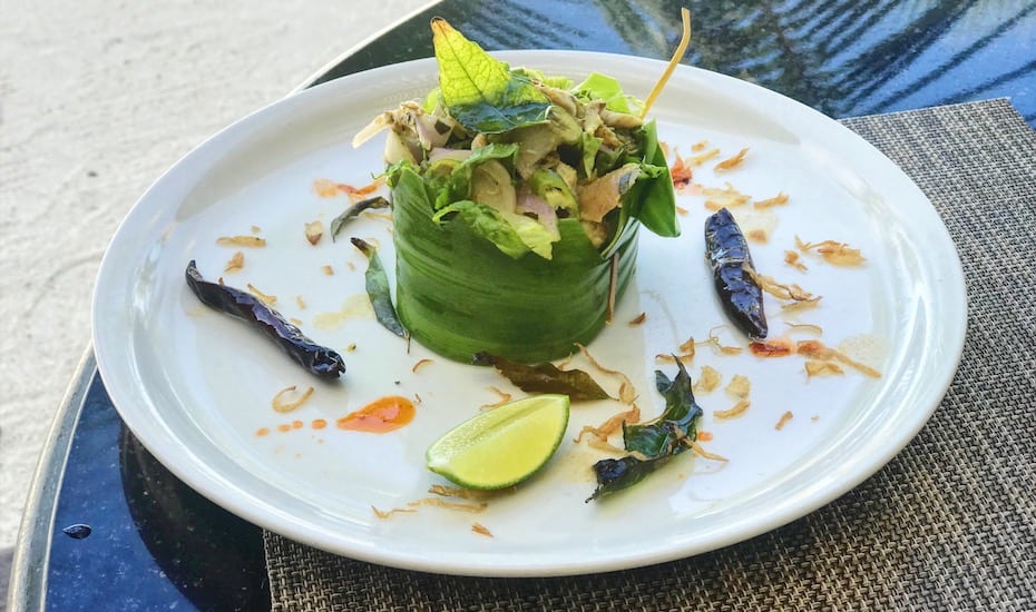 Local flavours at The Residence Maldives: fish salad