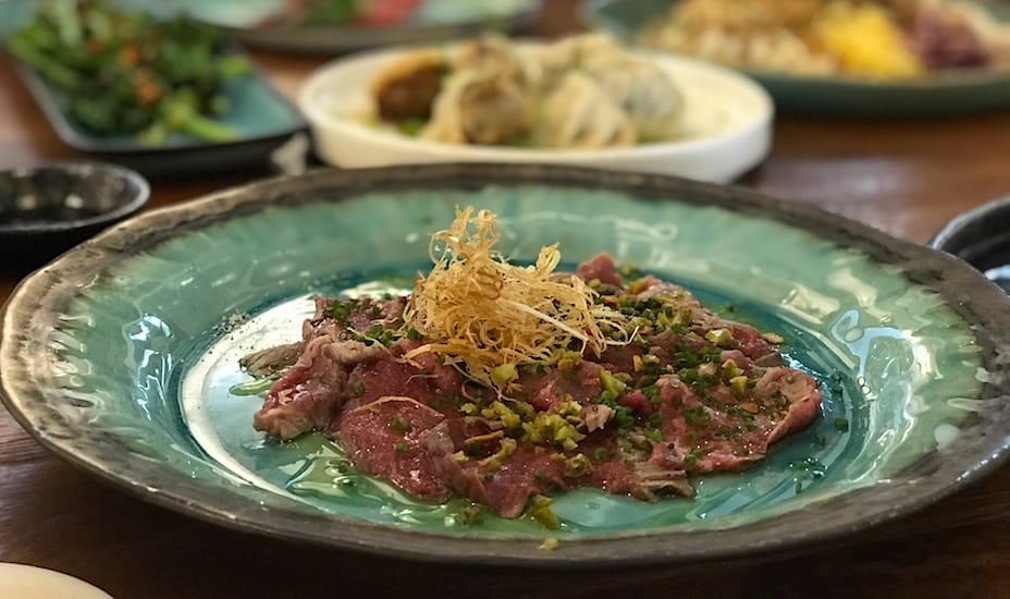 JYPSY Japanese restaurant's beef tatake
