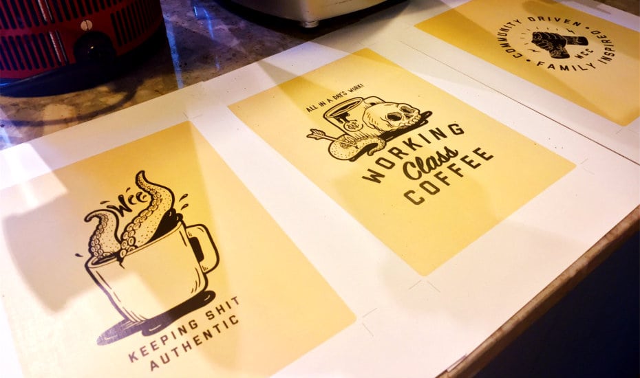 The official Working Class Coffee posters have arrived!