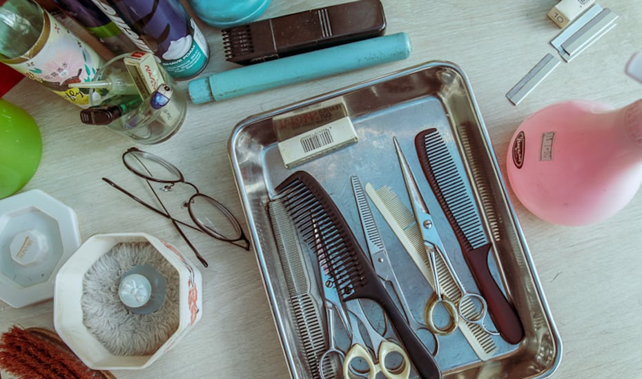 Mr Lee's working tools