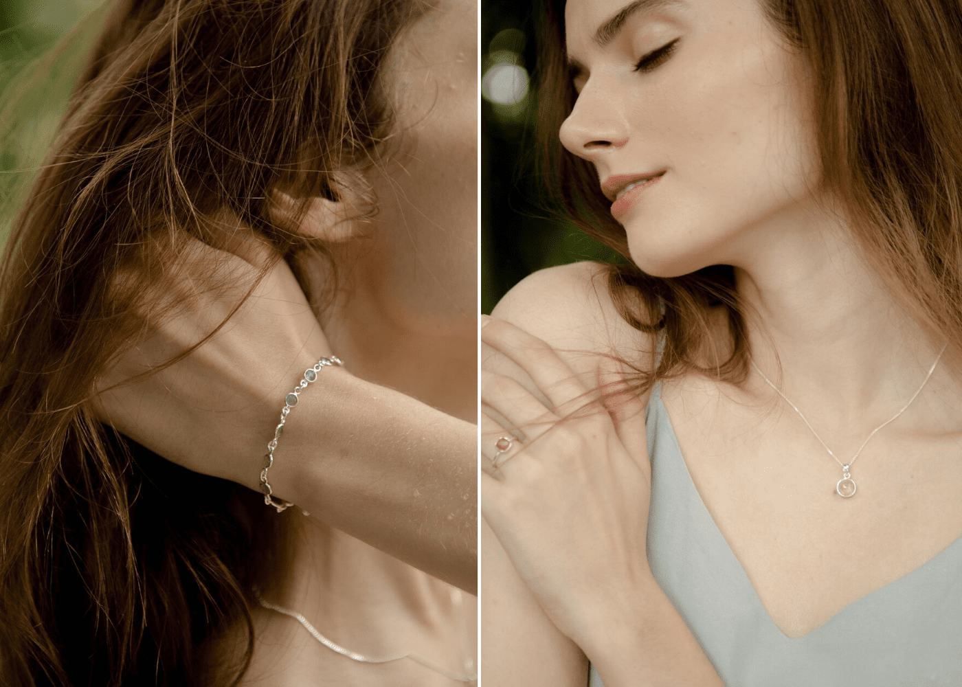 tesselate co. | models wearing minimalist jewellery