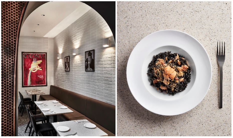New restaurant Bar Cicheti and its fusili nero squid ink pasta