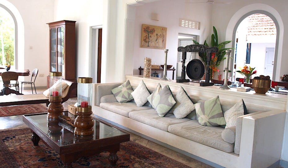 Pooja Kanda Villa living area, Galle Sri Lanka. Photography: Selina Altomonte