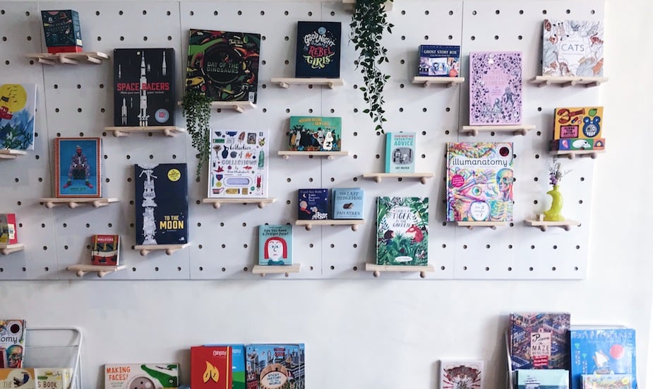 Childrens' books at The Moon bookstore, Chinatown Singapore