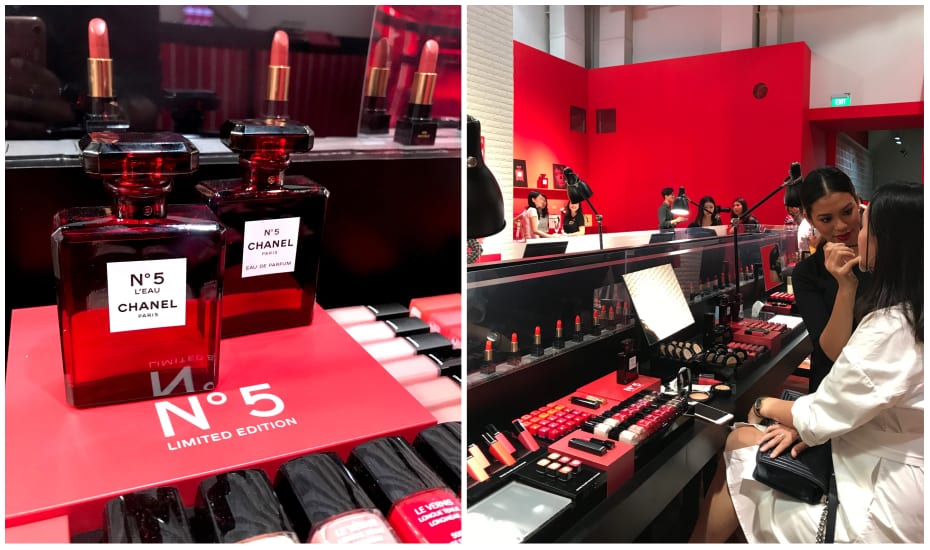 Chanel Le Rouge beauty pop-up | Chanel popup