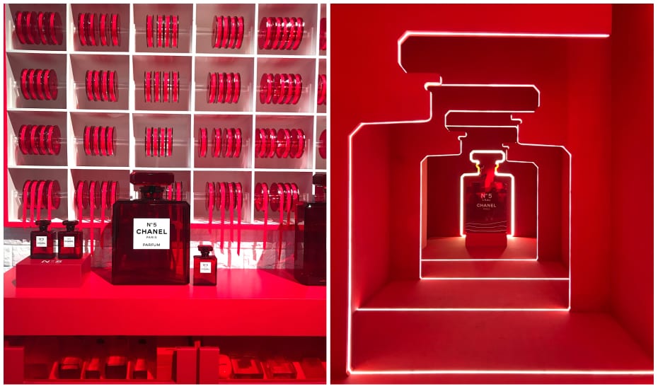 Chanel Le Rouge beauty pop-up | Chanel popup