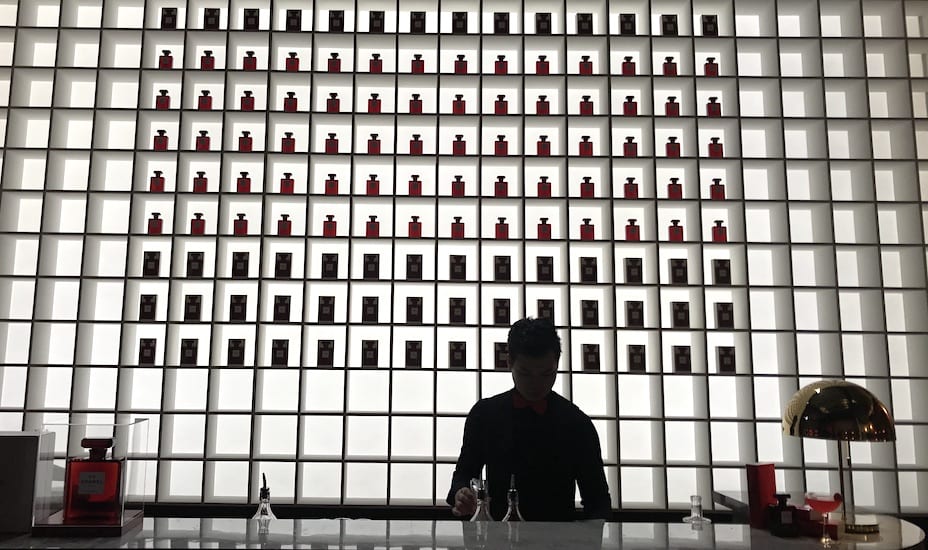 Chanel Le Rouge beauty pop-up | Chanel popup