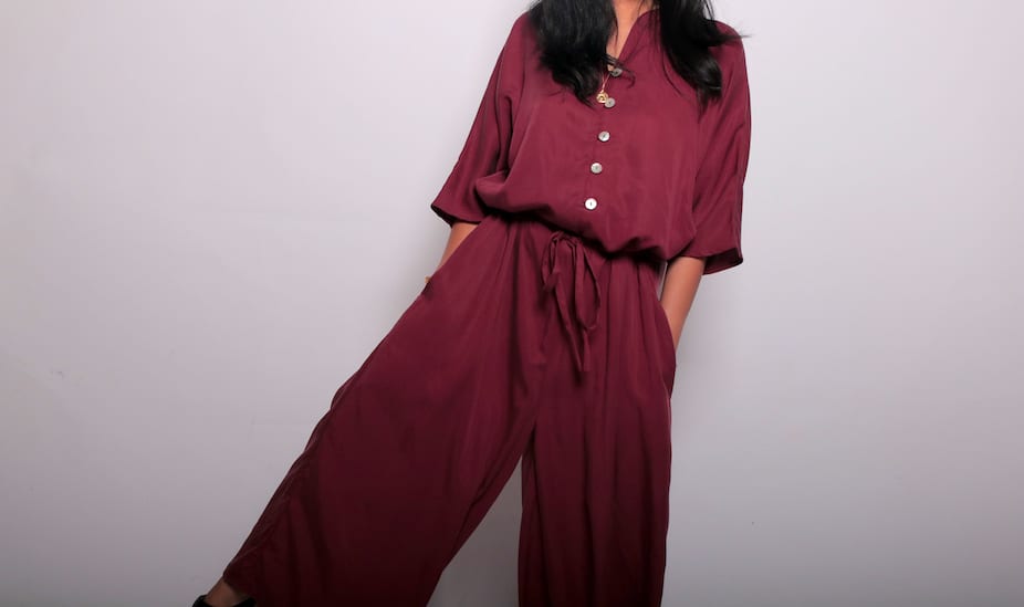 Sustainable, eco-friendly fabrics explained. Esse's relaxed jumpsuit in cupro