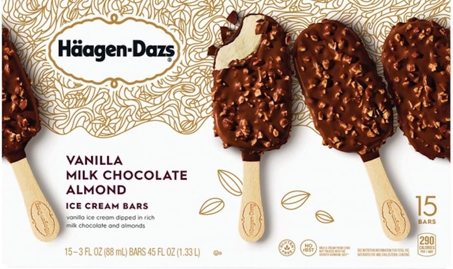 Haagen-Daz ice cream bars, $29.90 at Warehouse Club