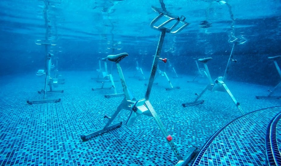 Try endurance, HIIT and circuit training underwater spin classes with Aquaspin.