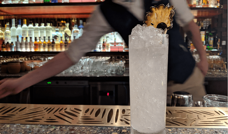 Open that little passport-esque menu at Idlewild to find 20 artfully created cocktails inspired by 10 cities along the Transatlantic Route.