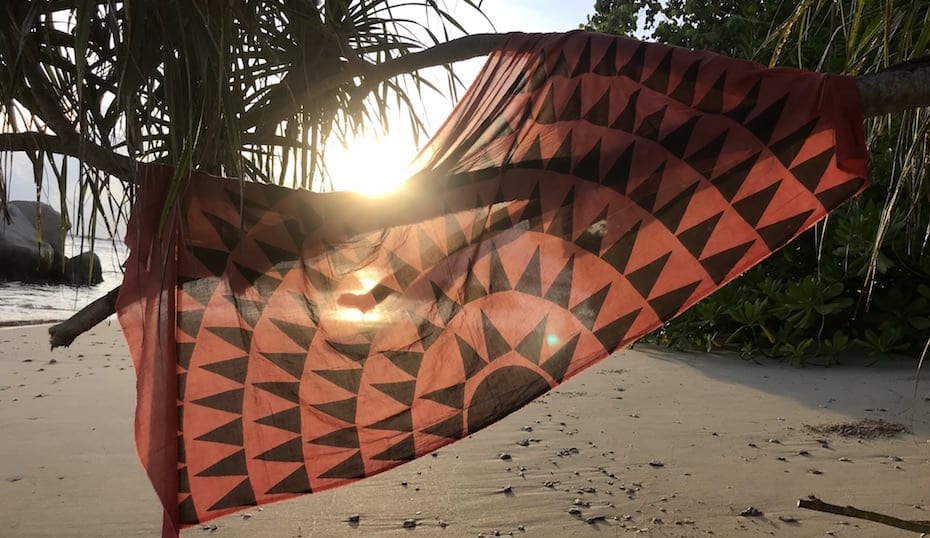 Cempedak private island beach at sunset