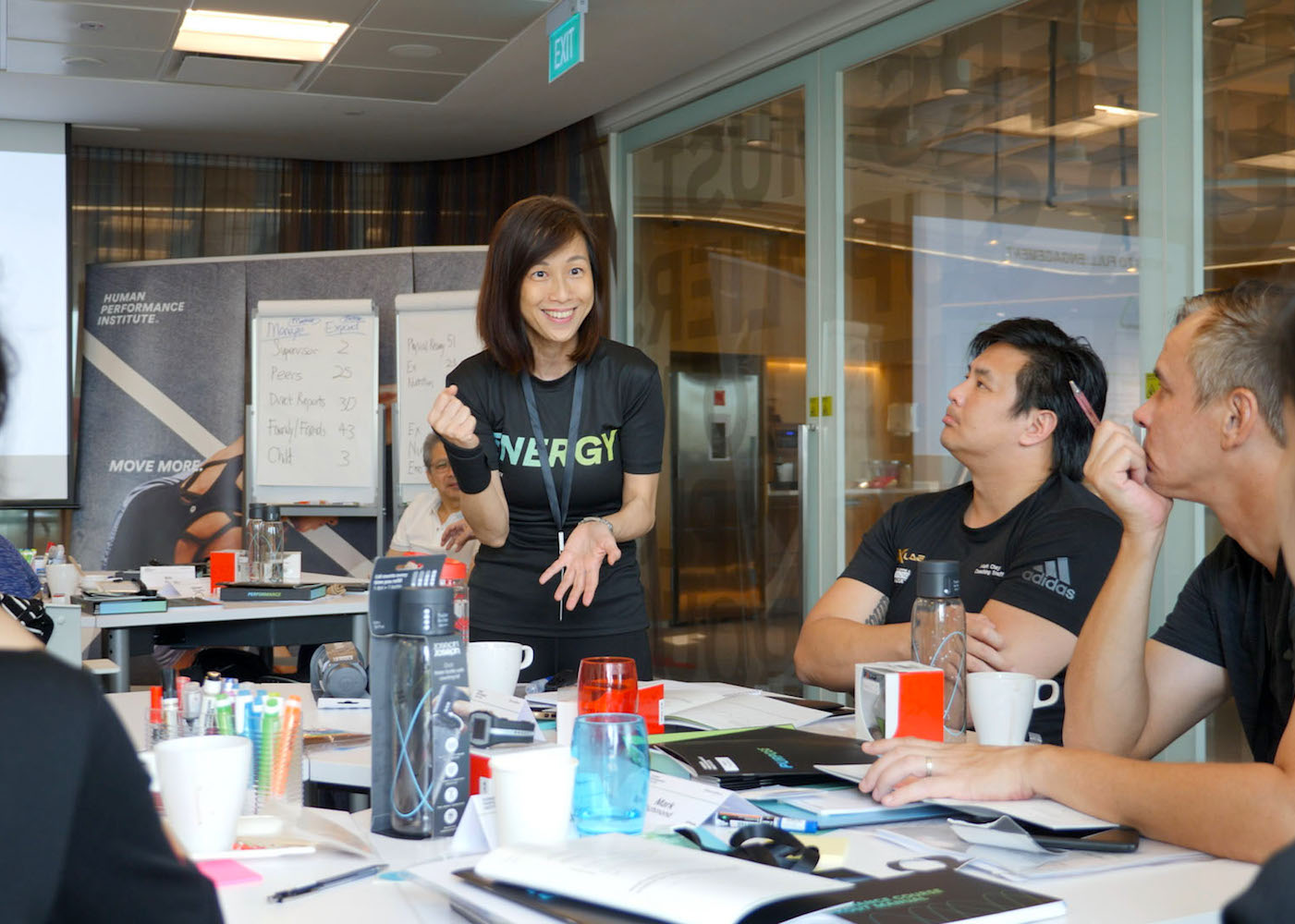 Coach Wai Yee Chan of the Human Performance Instituteencourages course participants to dig deeper and identify their purpose.
