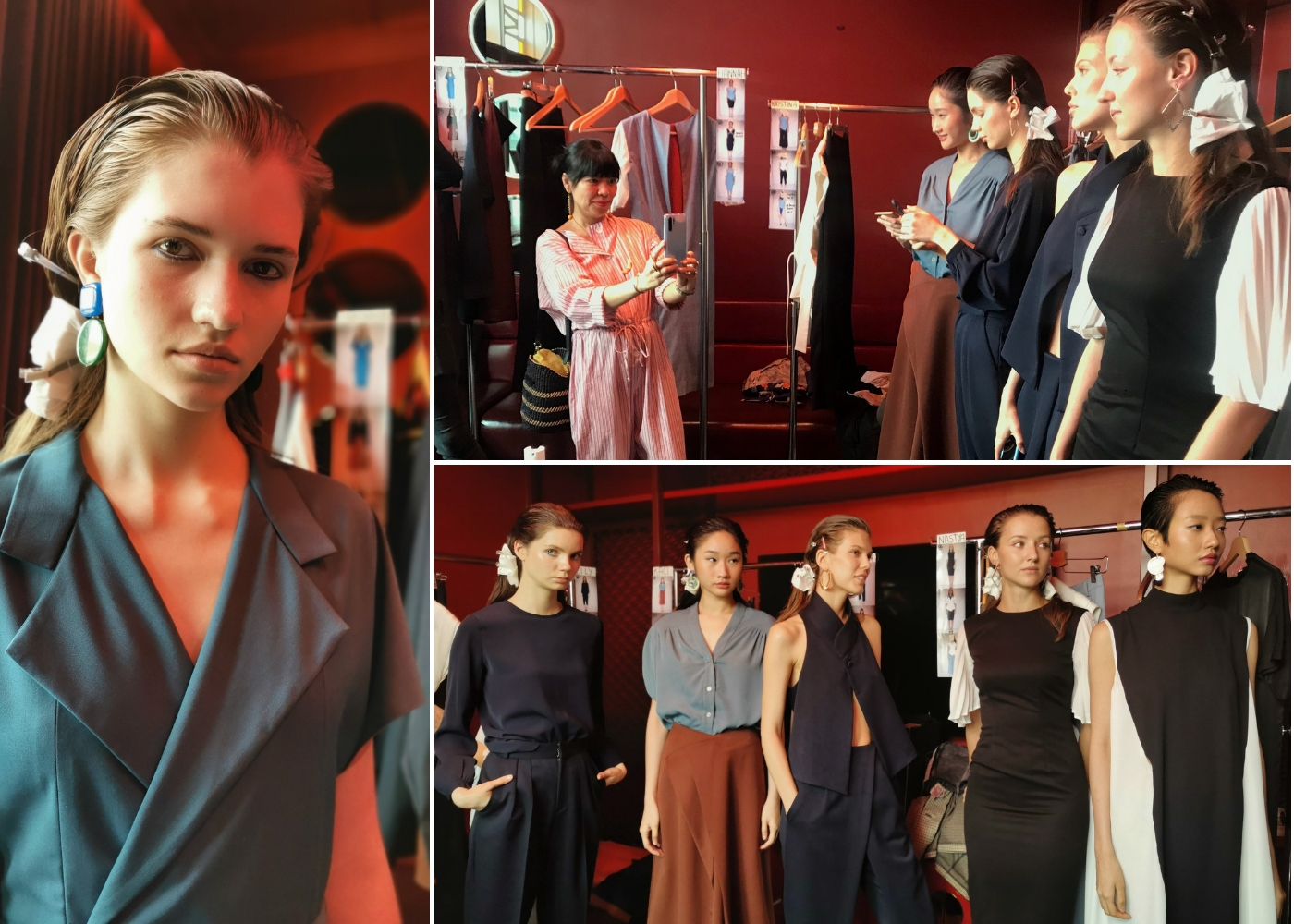 Backstage at Priscilla Shunmugam's debut diffusion range OM. Shot on Huawei P30 Pro
