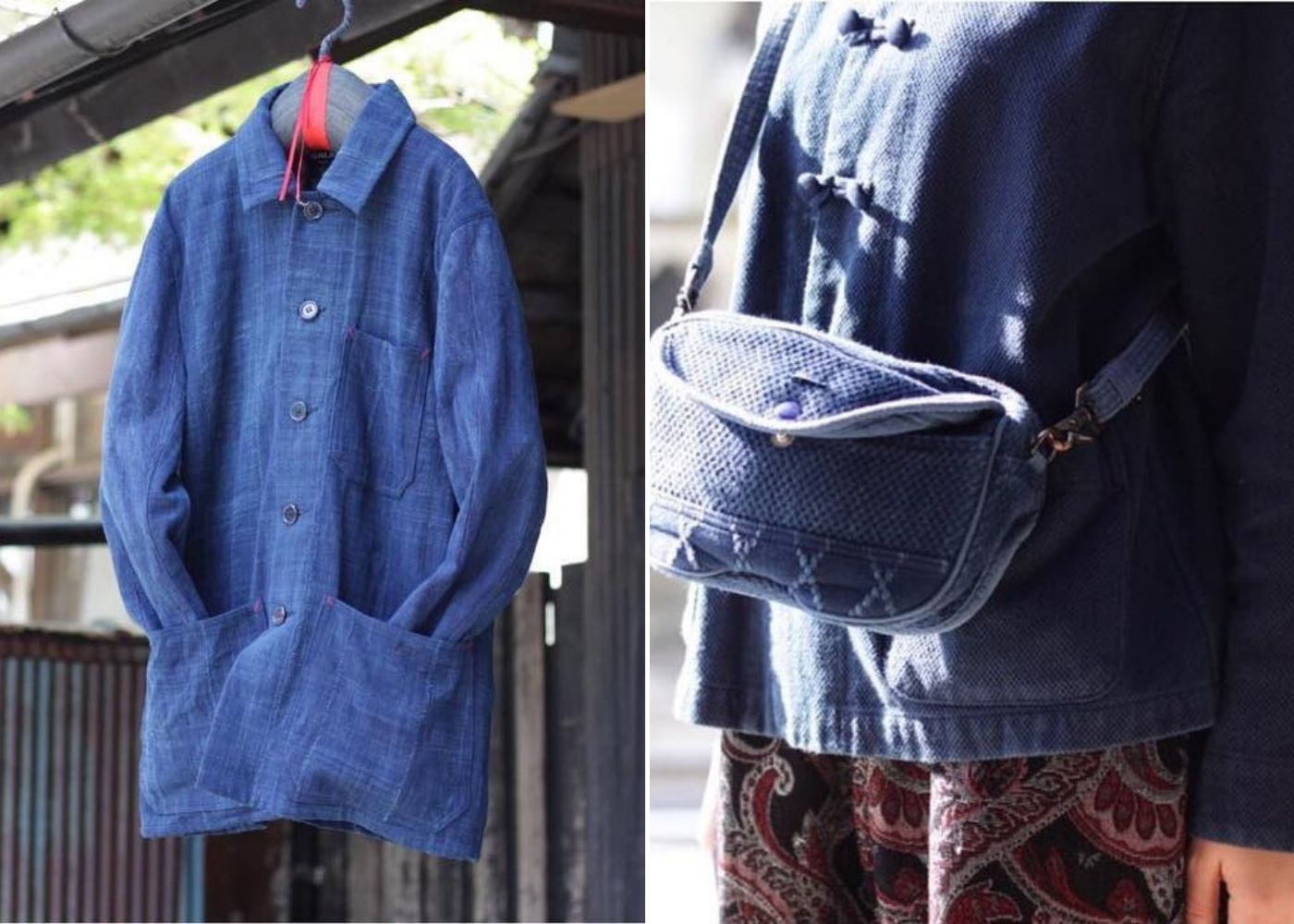 Where to go shopping in Ebisu Tokyo: indigo dyed clothing at Okura