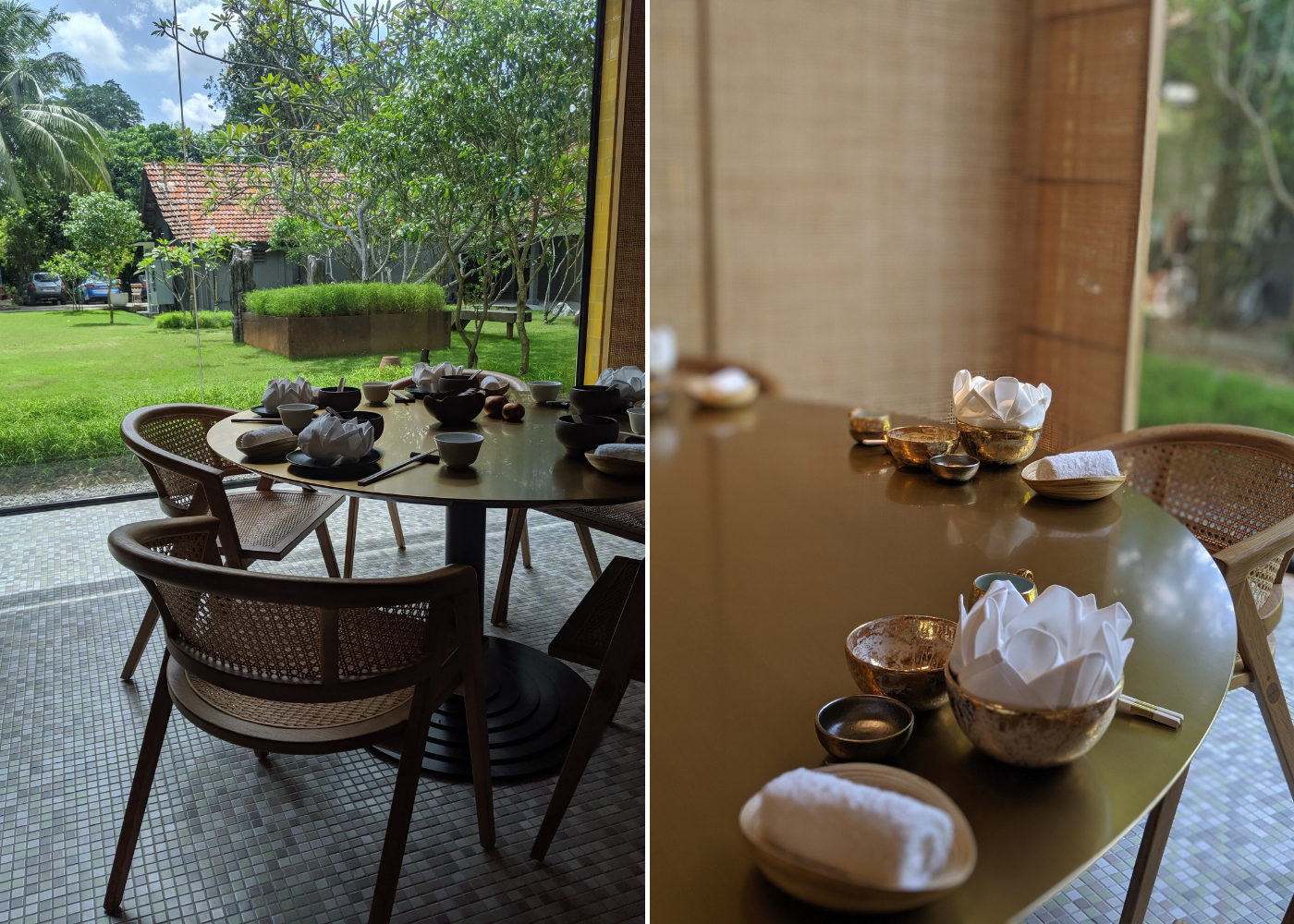 The interior at Min Jiang at Dempsey