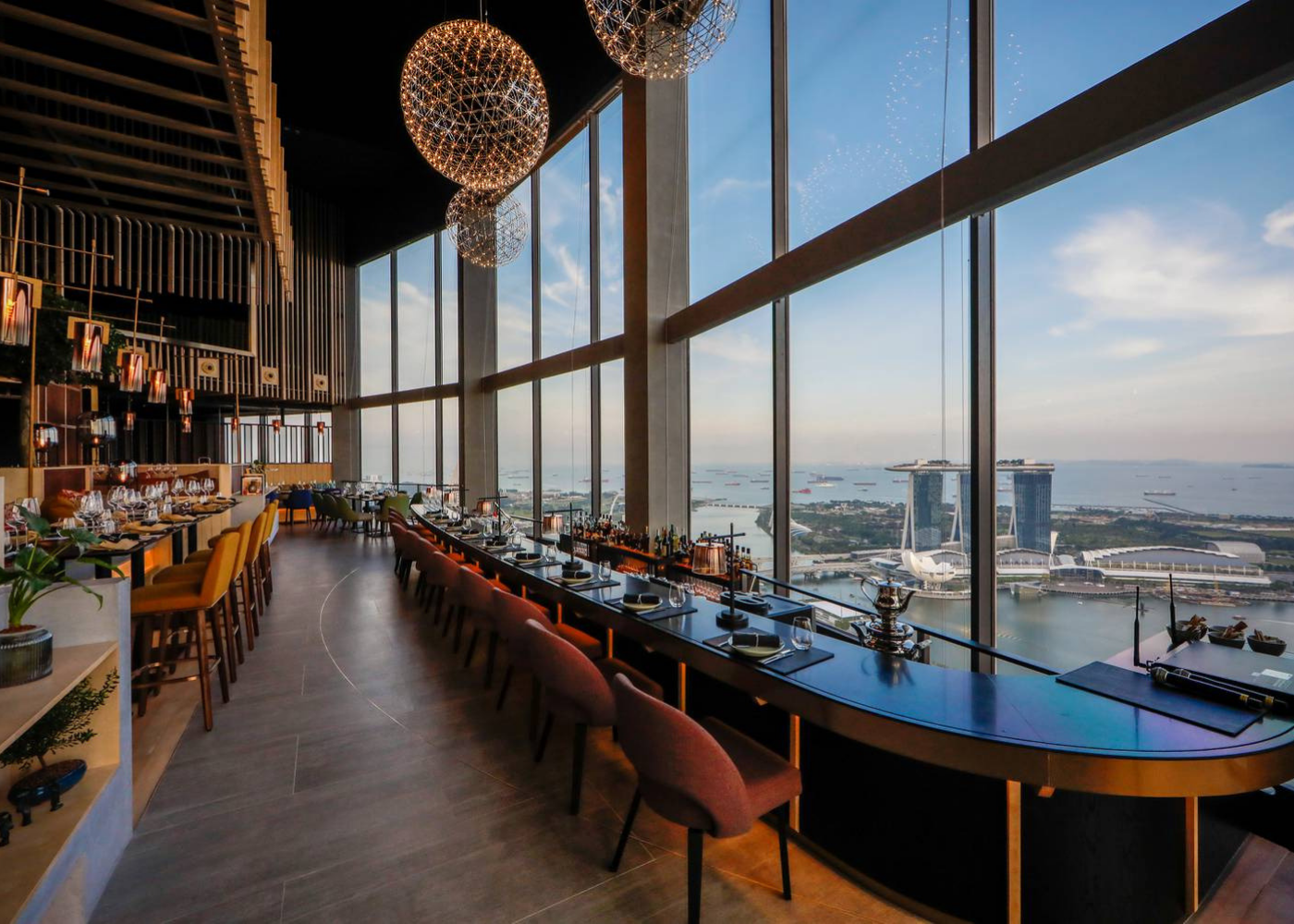 Enjoy a drink, 70 floors up at Skai Bar