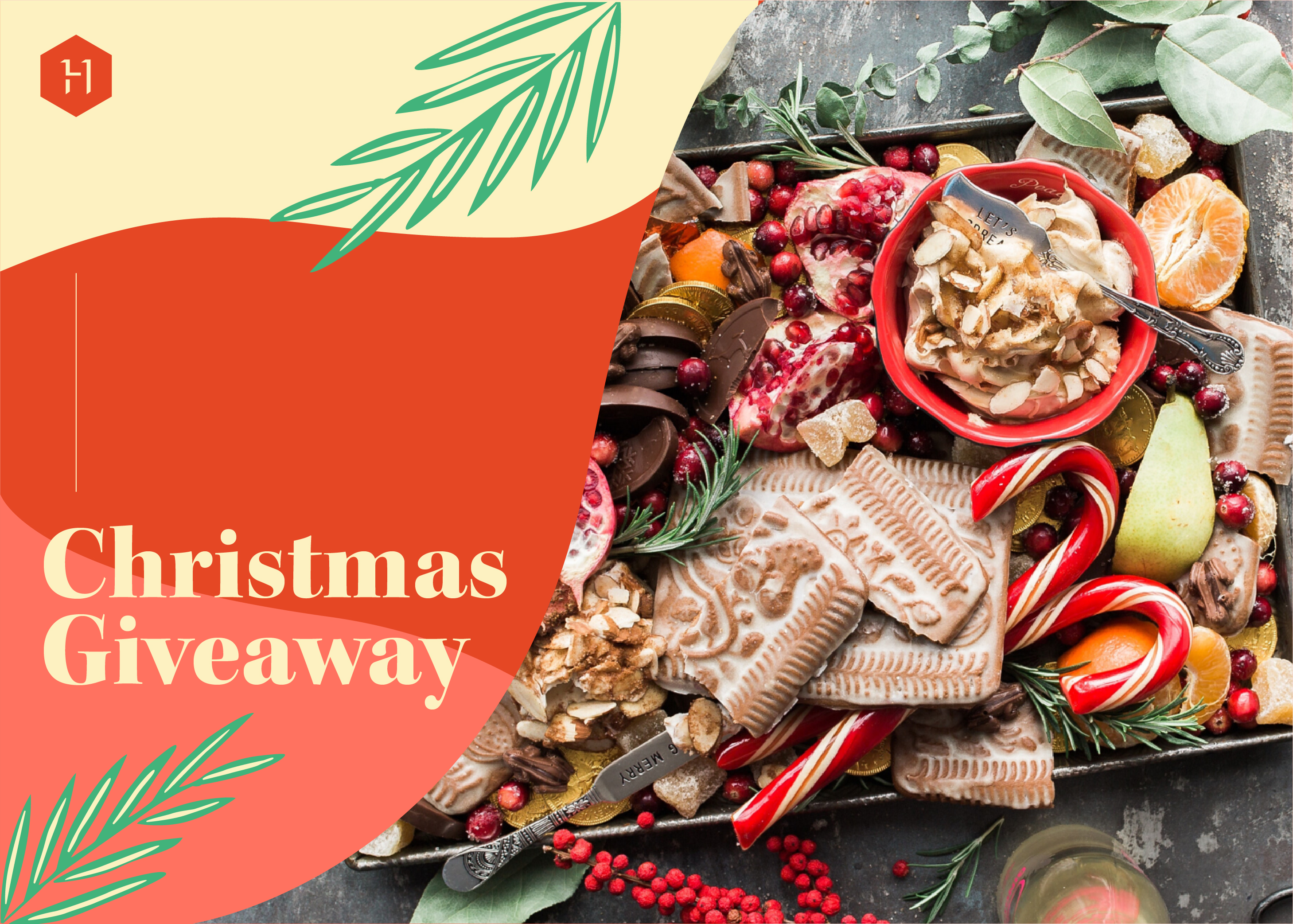 christmas giveaway festive food