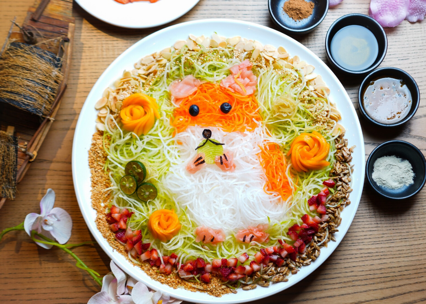 Unusual yusheng? You betcha! Try lo hei with alternatives like sakura ebi, Thai green papaya and unagi