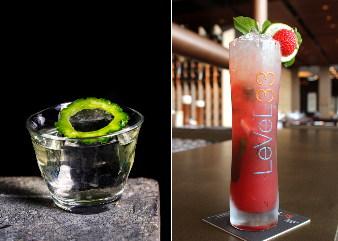 low-calorie cocktails at Operation Dagger and Level33