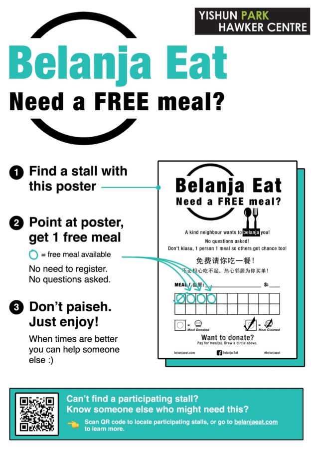 Yishun Park Hawker Centre: Pay it forward