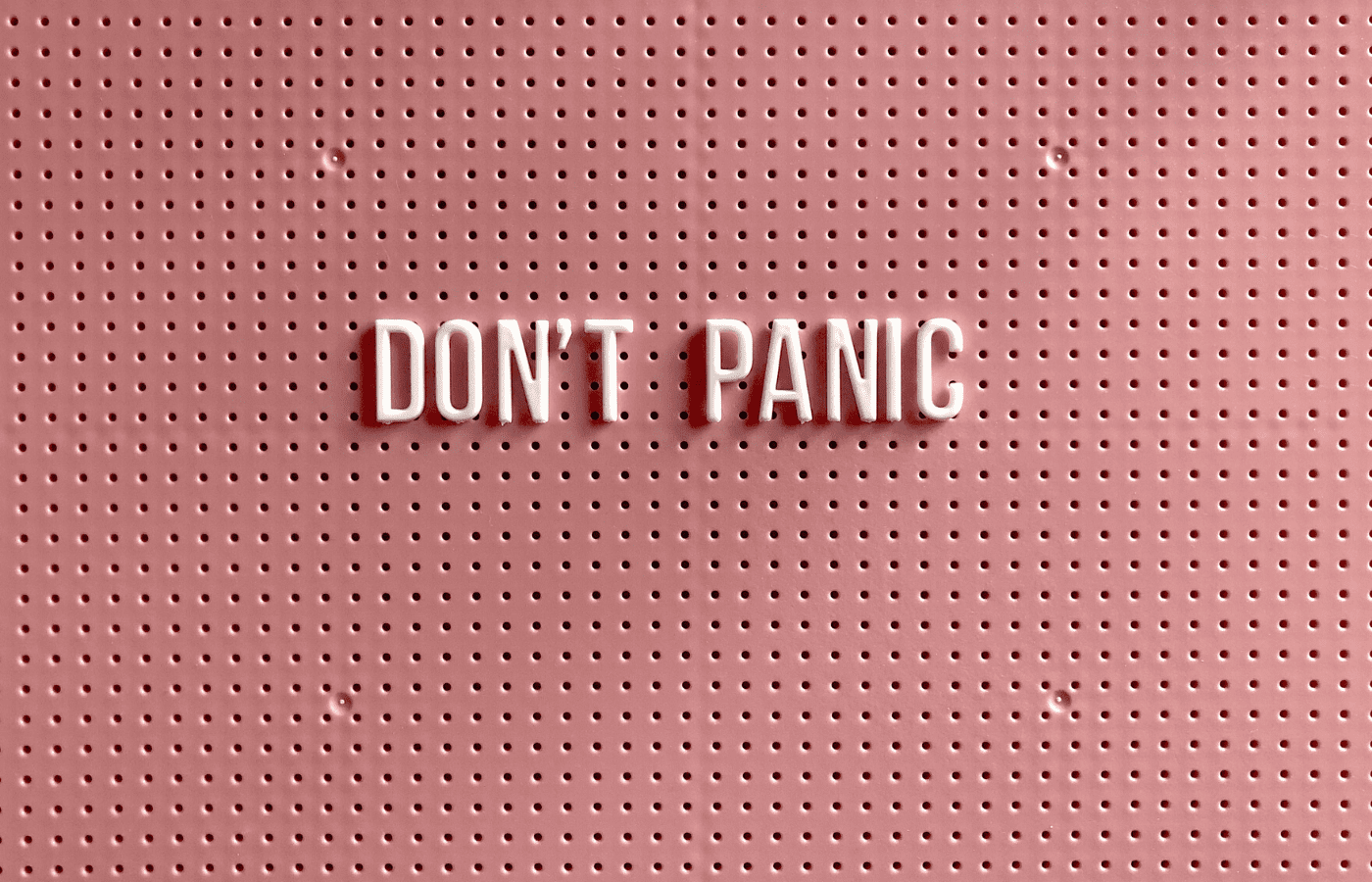 don't panic sign | stay calm