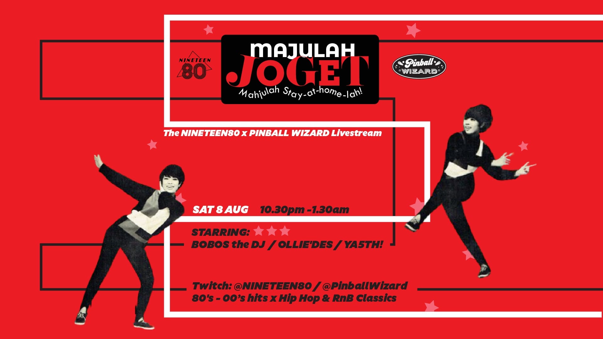 Majulah Joget! NINETEEN80 x Pinball Wizard Crossover National Day Digital Bash