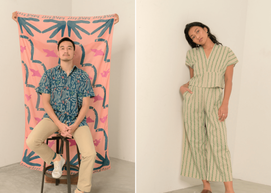 Step wideleg square top kingdom resort shirt | matter ripple root