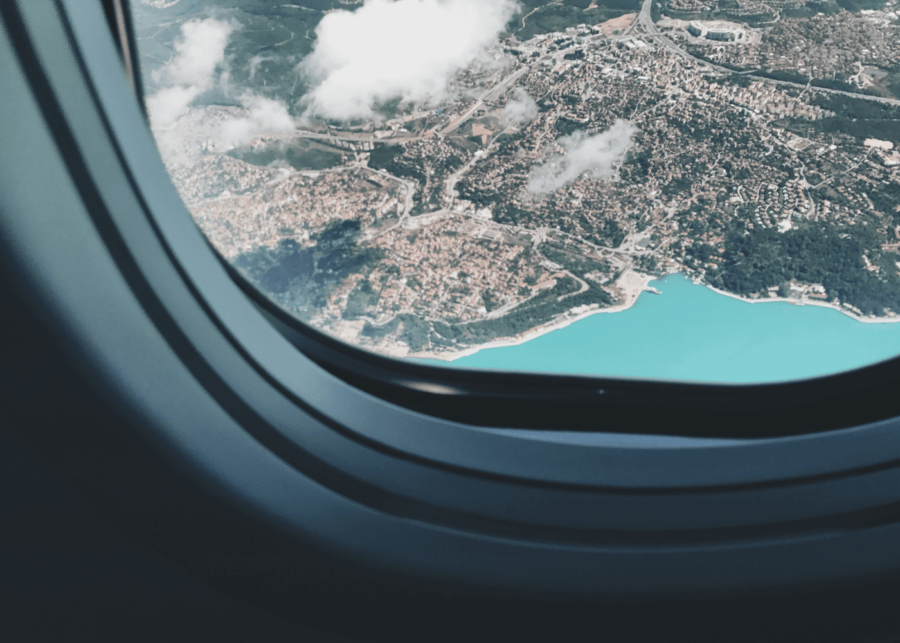airplane window view | flights to nowhere