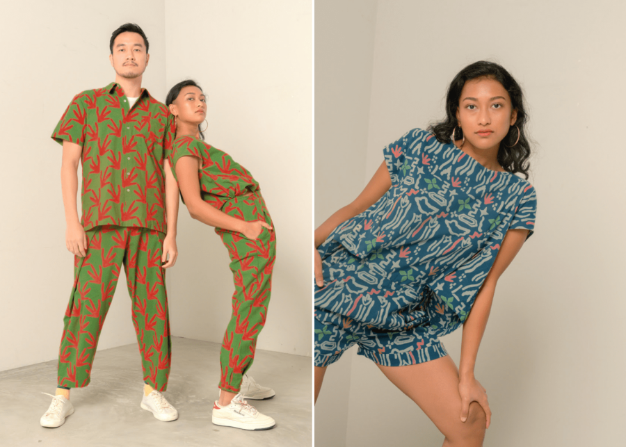 Claw The Lounge Lunghi and resort shirt set | Kingdom Romper | matter ripple root collection