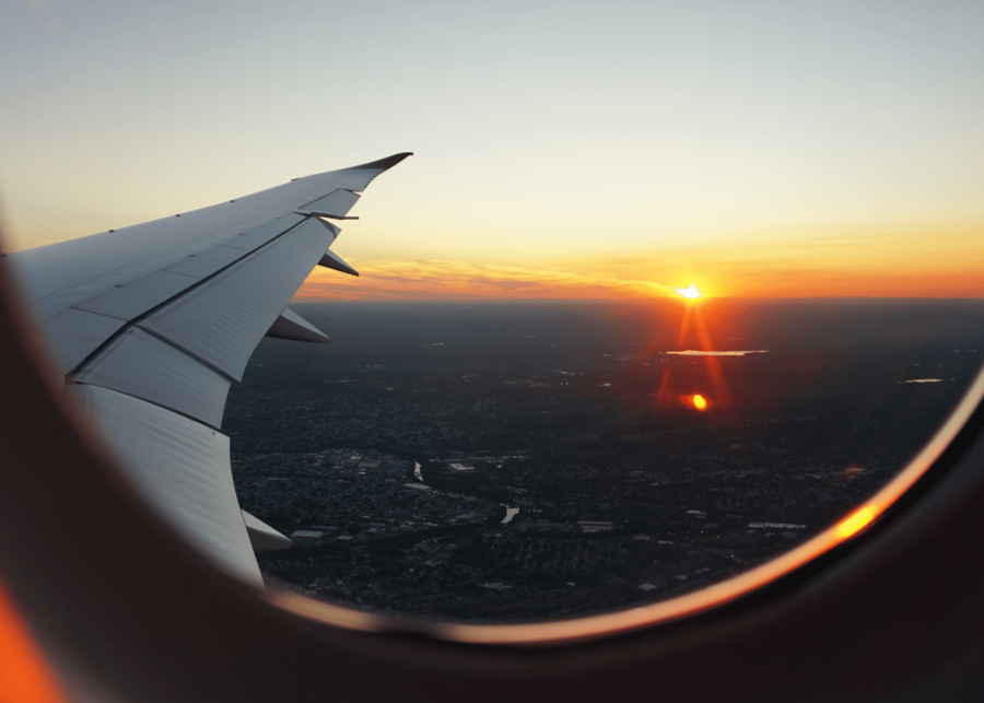plane sunset | flights to nowhere