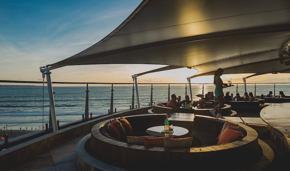 The Rooftop Sunset Bar at Double Six Seminyak Bali